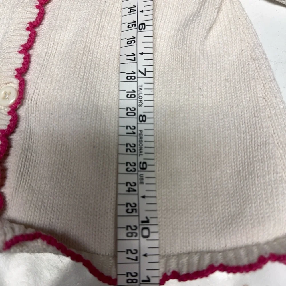 Vintage Gymboree‎ Pink and White Knit Cardigan